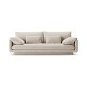 Biała aksamitna sofa 220 cm Torino – Micadoni 