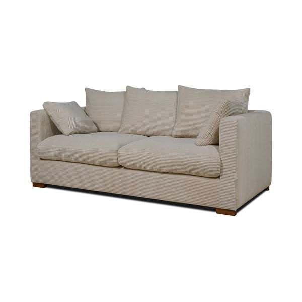 Beżowa sztruksowa sofa 175 cm Comfy – Scandic-image-2