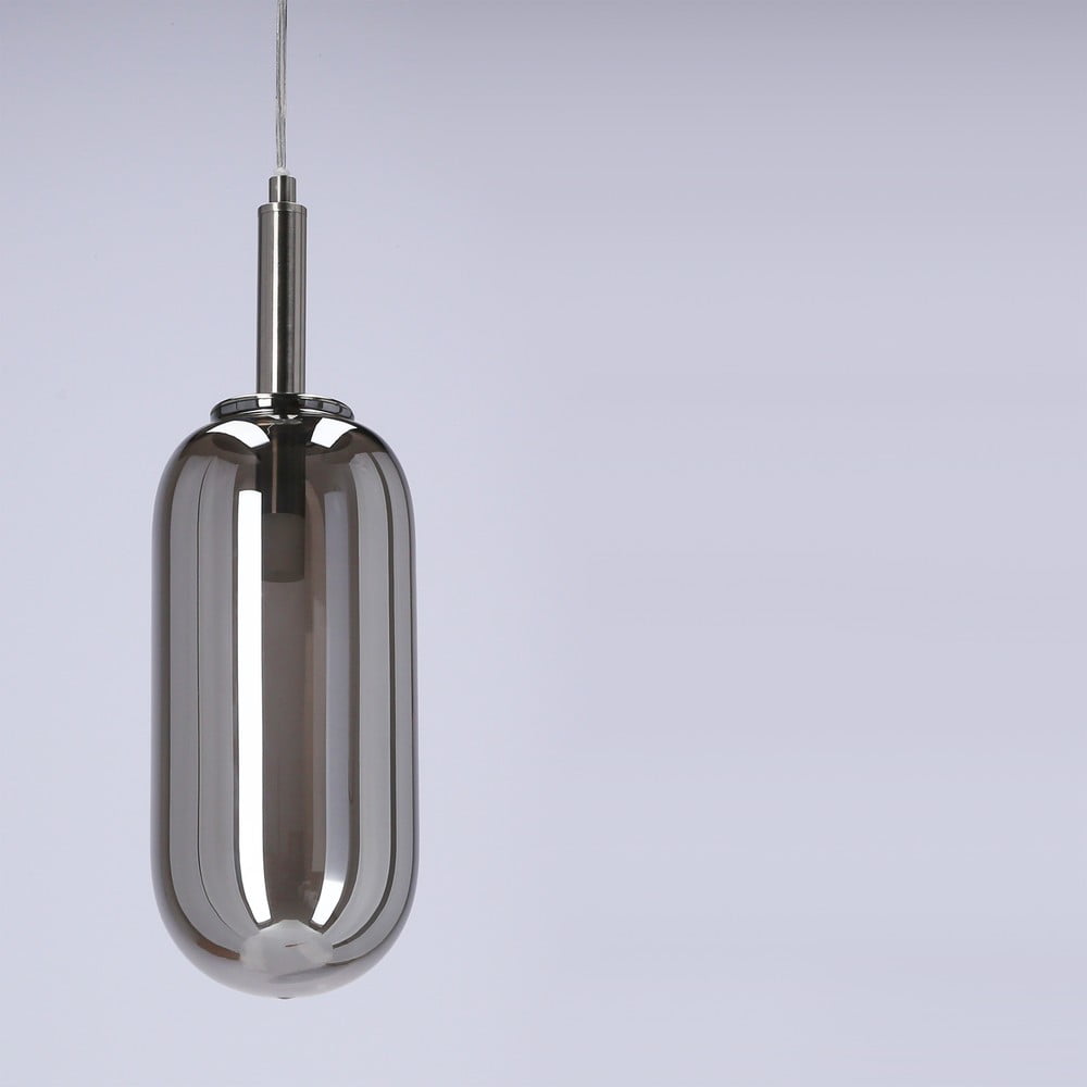Antracytowa lampa wisząca LED ze szklanym kloszem ø 13 cm Fiuggi – Candellux Lighting (zdjęcie 10)