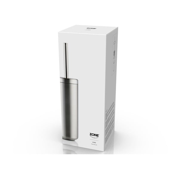 Szczotka do WC ze stali nierdzewnej w kolorze matowego srebra Ume – Zone-image-3