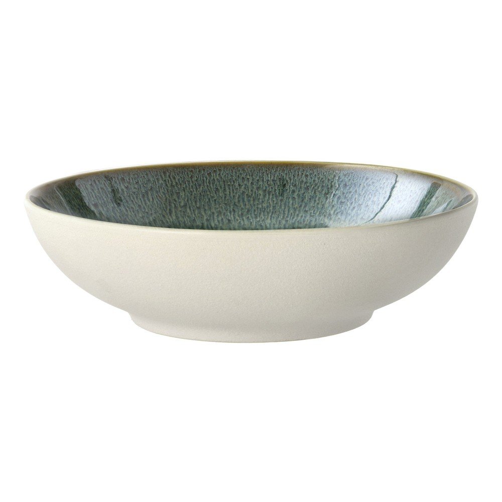 Biało-zielona kamionkowa miska 900 ml Gastro White/Green – Bitz