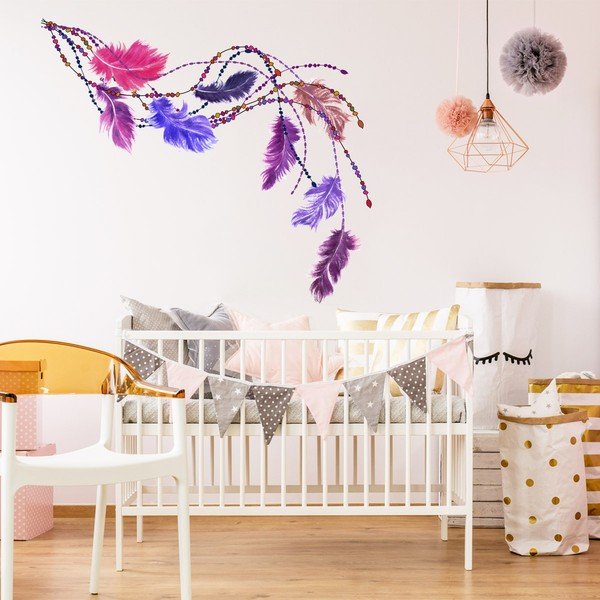 Naklejka Ambiance Boho Feathers-image-1