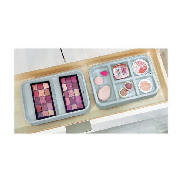 Szary organizer na kosmetyki iDesign Eco Bin, 28,12x19,23 cm-image-1