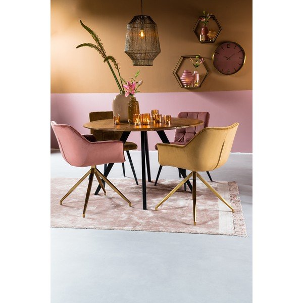 Okrągły stół z blatem z drewna akacjowego ø 120 cm Mimoso – Light & Living-image-2