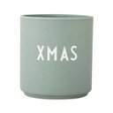 Zielony kubek z imitacji porcelany Design Letters Favourite, 0,25 l