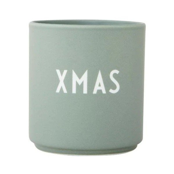 Zielony kubek z imitacji porcelany Design Letters Favourite, 0,25 l