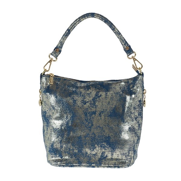 Niebiesko-złota torebka skórzana Giulia Bags Misty