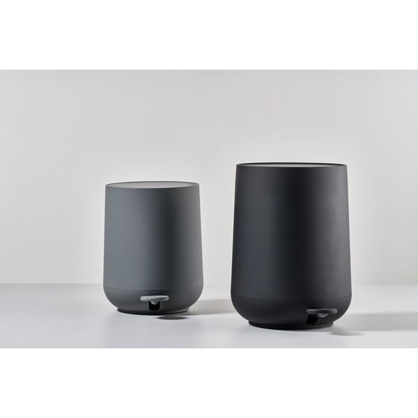 Czarny plastikowy kosz na śmieci 3 l Nova – Zone-image-2