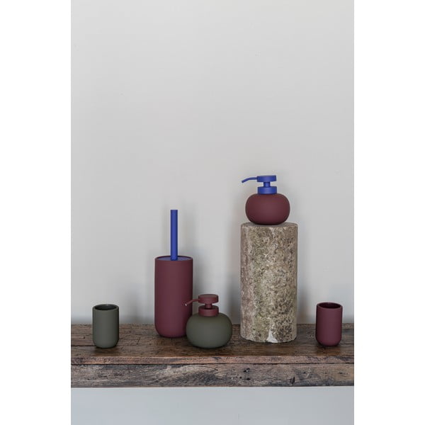 Ciemnofioletowa szczotka do WC ceramiczna Lotus Play – Mette Ditmer Denmark-image-4