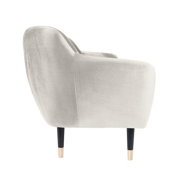 Kremowa sofa z czarnymi nogami Mazzini Sofas Benito, 158 cm-image-3