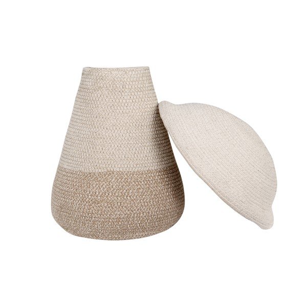 Beżowy tekstylny dziecięcy kosz na zabawki ø 33x38 cm Mama Mushroom – Lorena Canals-image-3