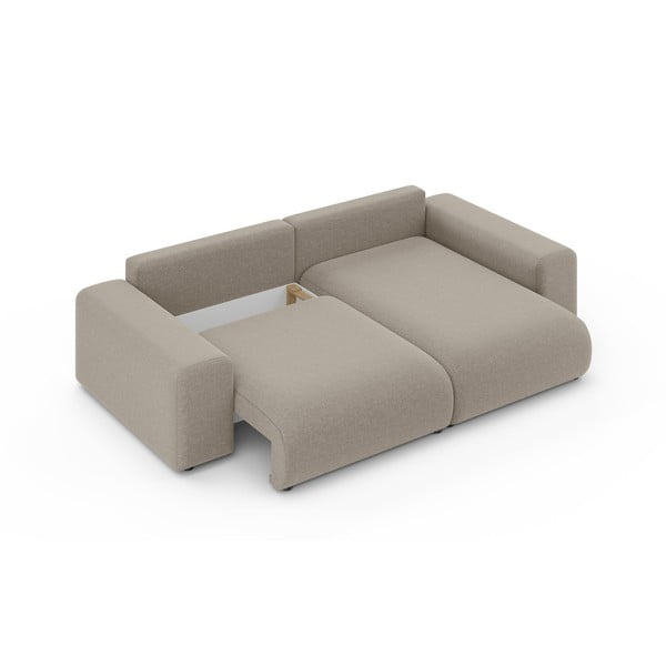 Beżowy rozkładany narożnik ze schowkiem (strona zmienna) Luma – Ropez-image-4