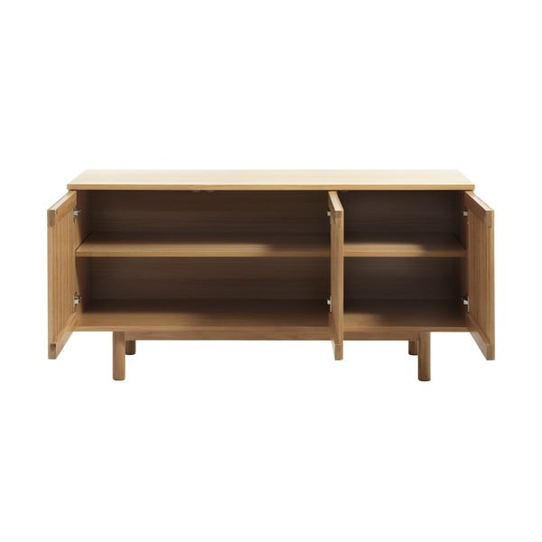 Niska komoda w dekorze dębu w naturalnym kolorze 143x70 cm Tiber – Unique Furniture-image-3
