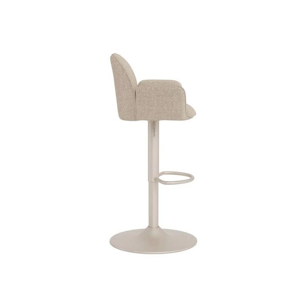 Beżowy tapicerowany hoker (wysokość siedziska 64 cm) Glenda – Actona-image-3