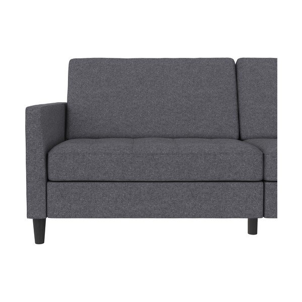 Szara rozkładana sofa 86 cm Presley – Støraa-image-1