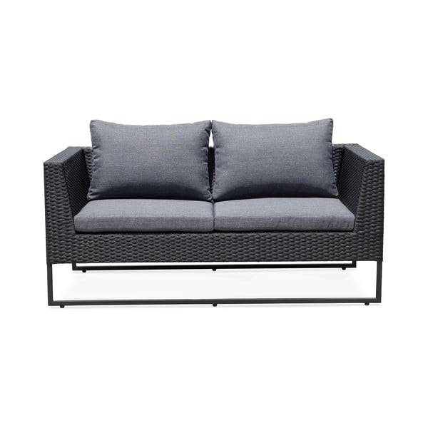 Szary zestaw mebli ogrodowych ze sztucznego rattanu Bonami Essentials Diamond-image-4