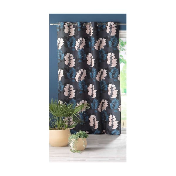 Ciemnoniebieska zasłona 140x260 cm Belline – douceur d'intérieur-image-2