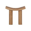 Stołek z litego drewna paulowni w naturalnym kolorze Japan – WOOOD