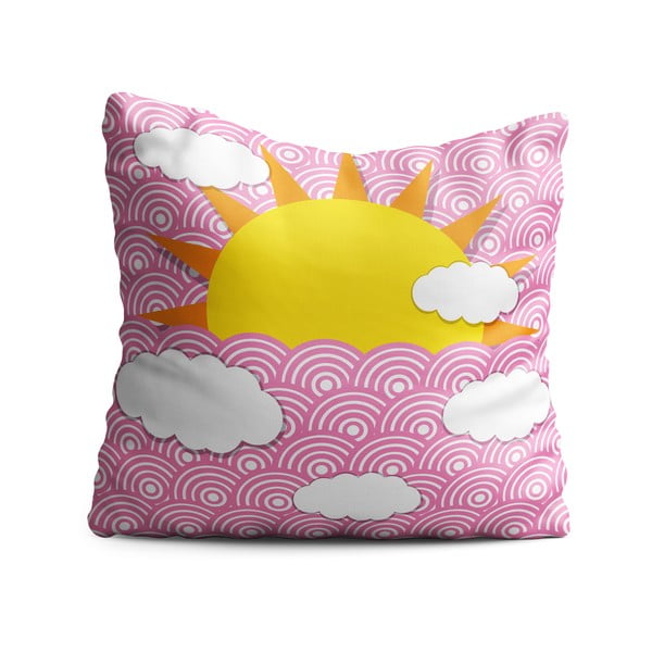Poduszka dziecięca OYO Kids Sun With Clouds, 40x40 cm