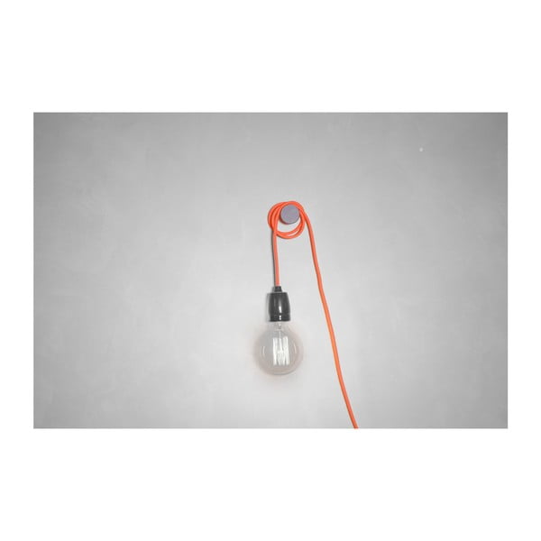 Pomarańczowy kabel do lampy wiszącej z oprawką Filament Style G Rose