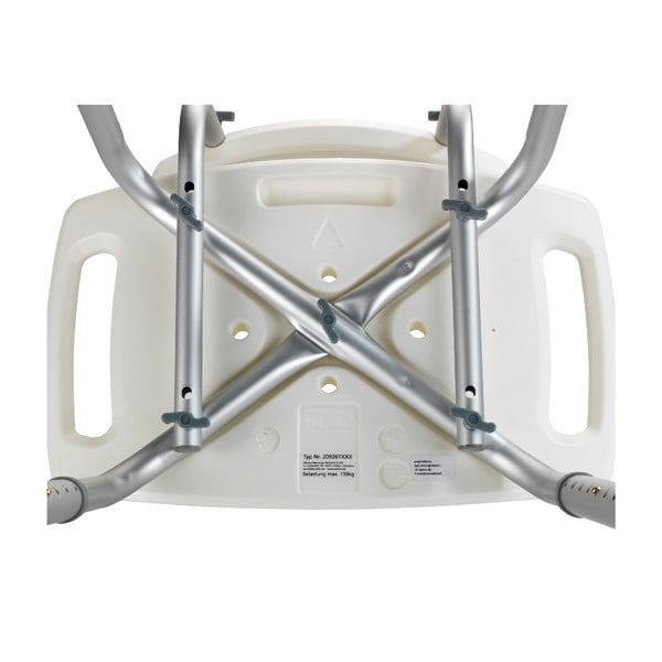 Taboret z oparciem pod prysznic Wenko Stool With Back, 54x49 cm-image-2