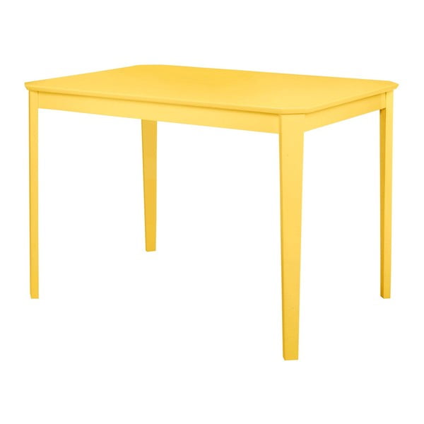 Żółty stół Støraa Trento, 110 x 75 cm