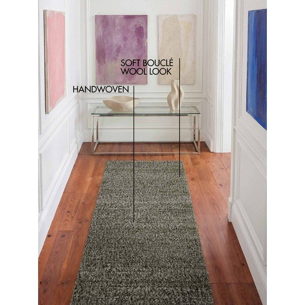 Zielony chodnik z materiału bouclé tkany ręcznie 80x200 cm Notting Hill Portobello – Ted Baker-image-1