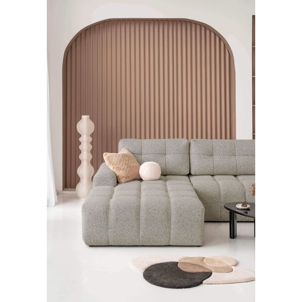 Jasnobrązowy rozkładany narożnik modułowy ze schowkiem (lewostronny) Lulu – Miuform-image-4