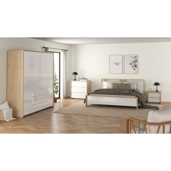 Biało-naturalna szafka nocna Next – Tvilum-image-2