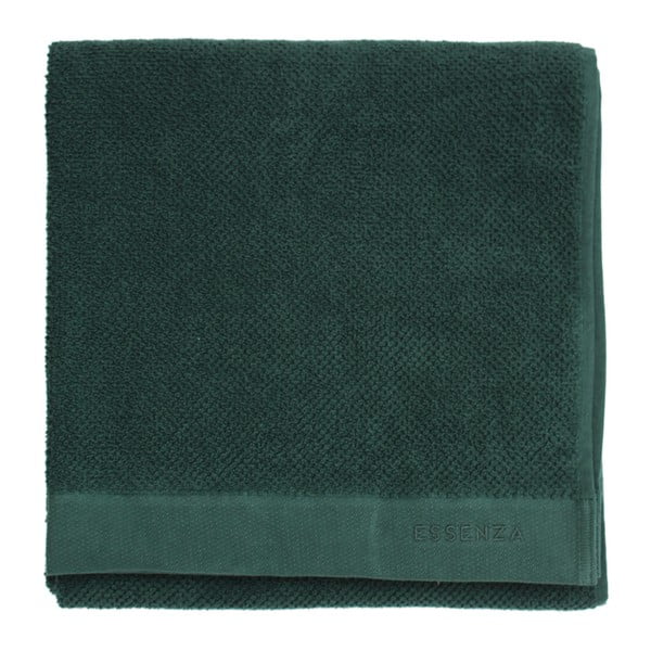 Ciemnozielony ręcznik Essenza Connect, 50x100 cm