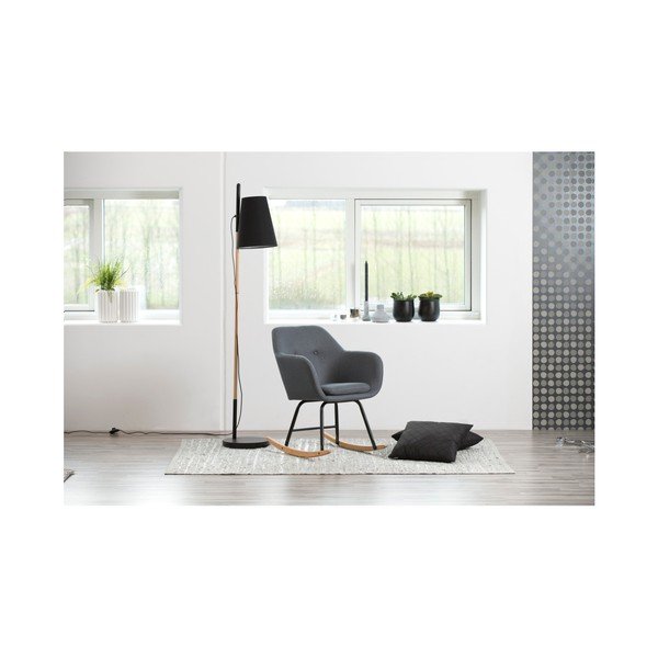 Ciemnoszary fotel bujany Actona Emilia-image-1