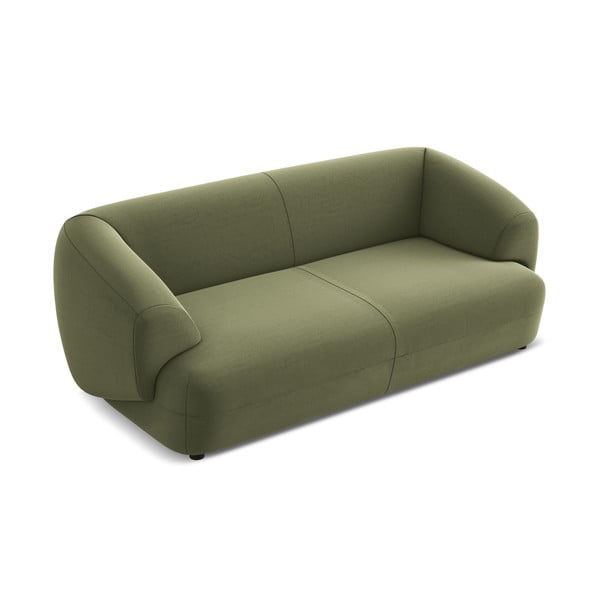 Zielona aksamitna sofa 212 cm Moana – Makamii-image-2