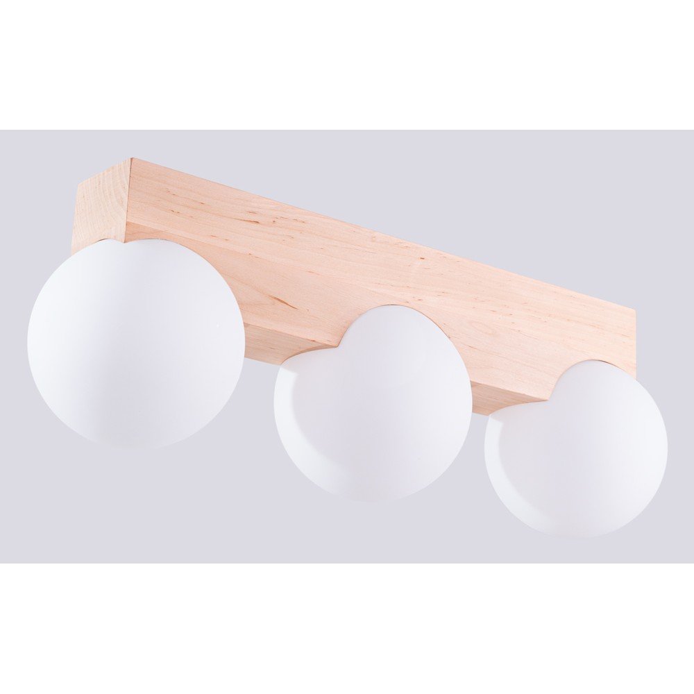 Biało-naturalna lampa sufitowa ze szklanym kloszem ø 12 cm Solum – Sollux (zdjęcie 6)