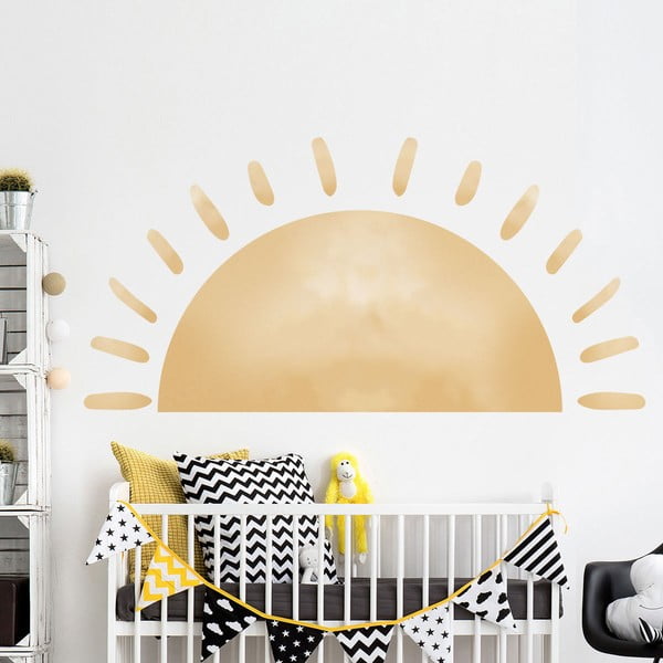Naklejka dziecięca na ścianę 155x75 cm Watercolor Sun – Ambiance-image-4