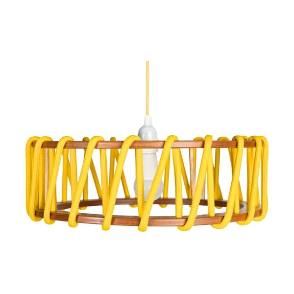 Żółta lampa wisząca EMKO Macaron, ø 45 cm