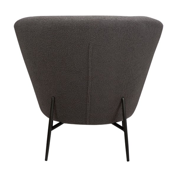 Szary fotel z materiału bouclé Orbit – DAN-FORM Denmark-image-2