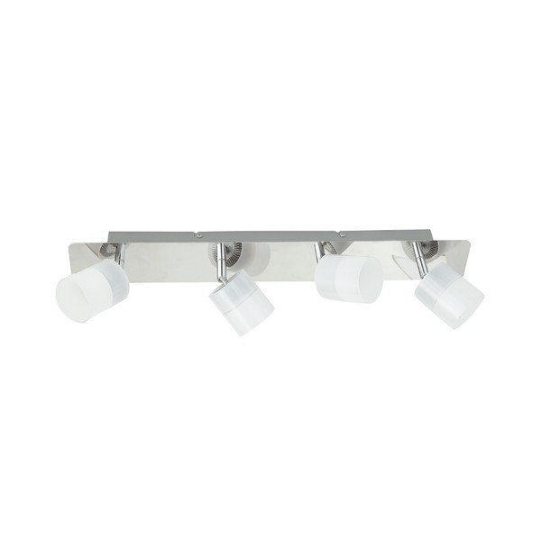 Lampa sufitowa w kolorze srebra z 4 żarówkami z LED SULION Flash