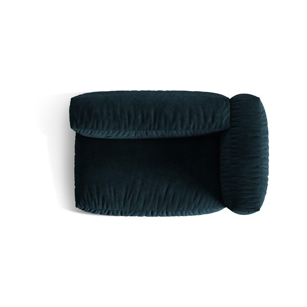 Ciemnoniebieski aksamitny moduł sofy (prawostronny) Martina – Micadoni -image-3