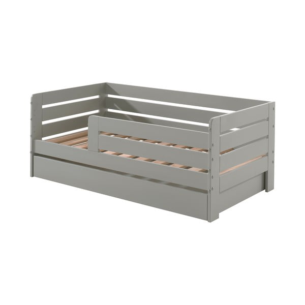 Szare łóżko dziecięce Vipack Kid, 70x140 cm-image-2