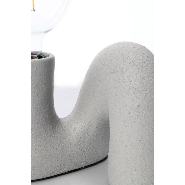 Szara lampa stołowa ceramiczna ze szklanym kloszem (wysokość 12,5 cm) Jael – Yes Everyday-image-2