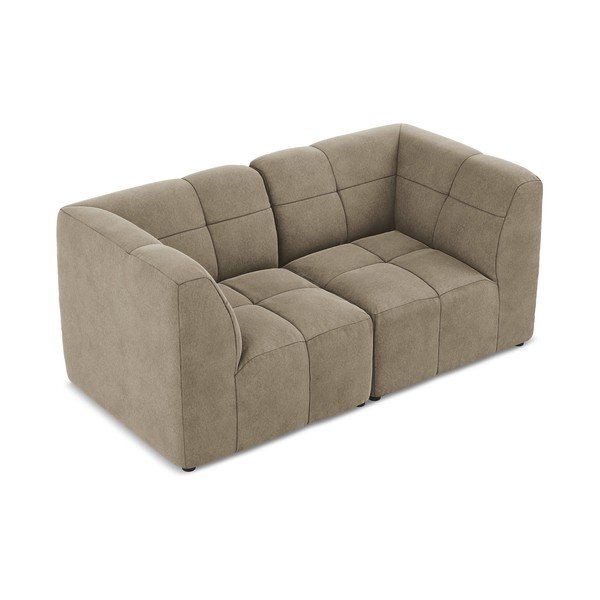 Brązowa aksamitna sofa 180 cm Aloha – Makamii-image-3
