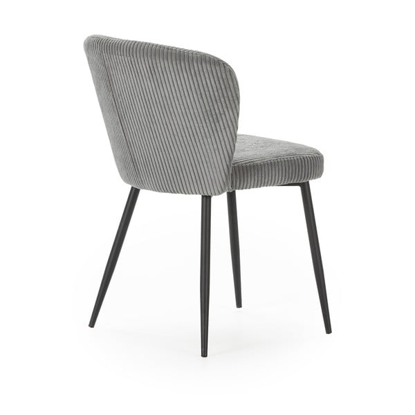 Szare sztruksowe krzesła zestaw 4 szt. Megan – Marckeric-image-4