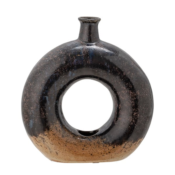 Czarny kamionkowy wazon Bloomingville Baldvin-image-2