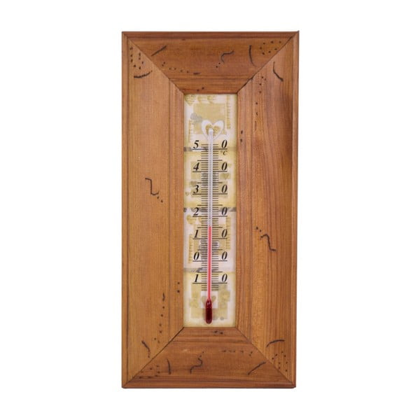 Termometr w drewnianej ramce Esschert Design