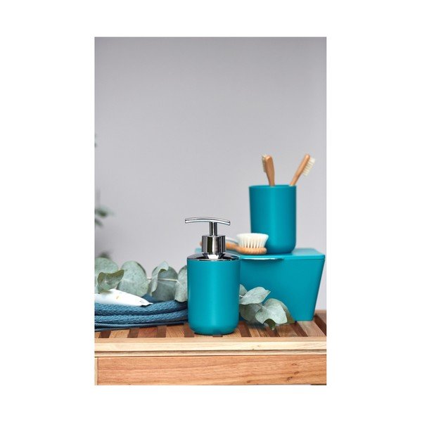 Turkusowy pojemnik łazienkowy Wenko Brasil-image-1