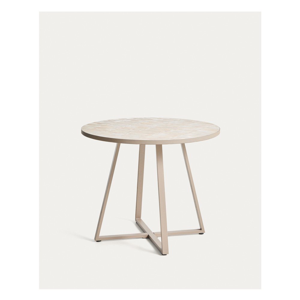 Okrągły stół ogrodowy z ceramicznym blatem ø 90 cm Tella – Kave Home (zdjęcie 4)