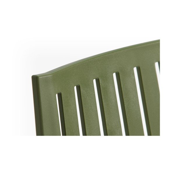 Zielone plastikowe krzesło ogrodowe Bars – Rojaplast-image-2