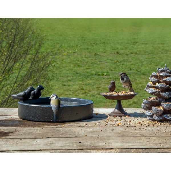 Czarne ceramiczne poidełko dla ptaków Esschert Design Ave-image-2