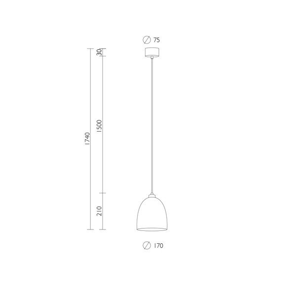 Biała lampa wisząca z białym kablem i detalem w srebrnym kolorze Sotto Luce Awa-image-1