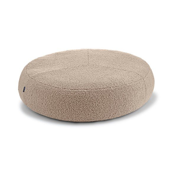 Beżowe legowisko dla psów z materiału bouclé ø 70 cm Senso Pouffe Greige S/M – MiaCara